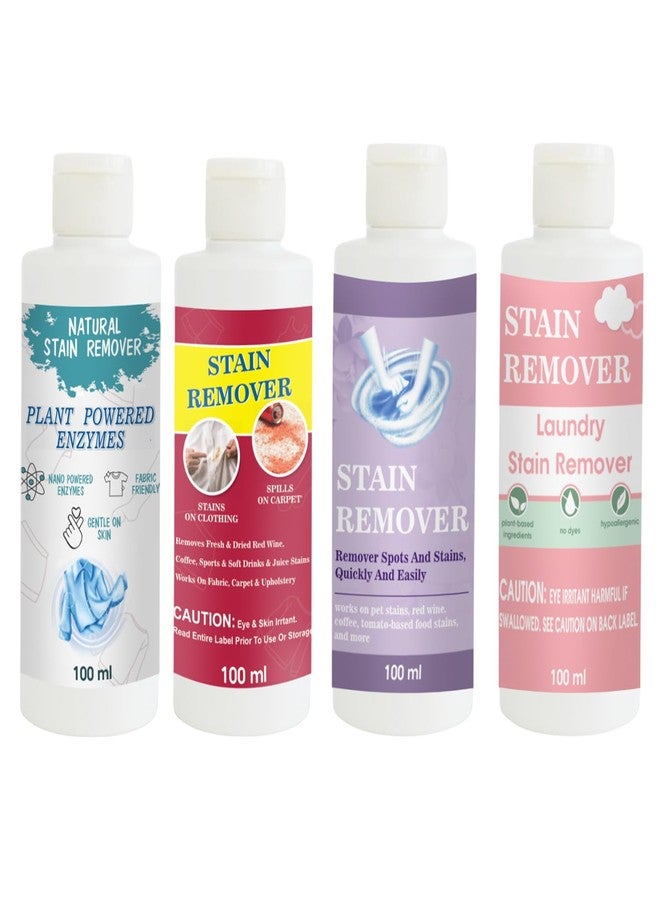 TOOVUS Stain Remover Combo Pack of Shirt, Red, Purple and Pink Stain Remover | Multi-Surface Cleaning Solution for Clothes, Fabrics, Upholstery (100 g Each) - Image 1